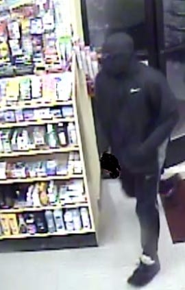 An armed robbery took place Monday night at Ammy's Sunoco in Norwich. Police are searching for the suspect. [Contributed/ Norwich Police Department]
