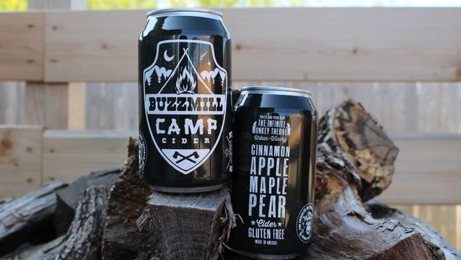 Camp Cider is available in cans at Buzz Mill Coffee and the Infinite Monkey Theorem, which made the cider together.