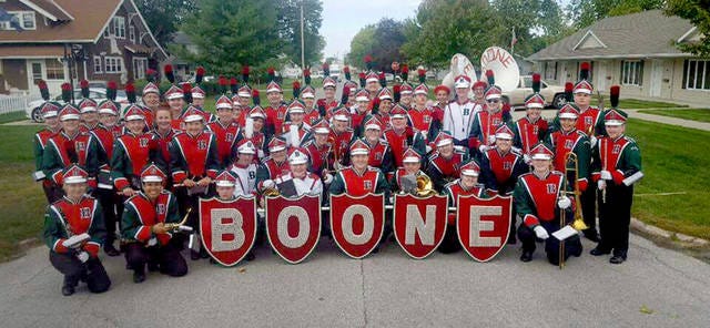 The Boone High School band placed second in the Carroll Parade of Bands Sept. 30. Photo by Chris Truckenmiller