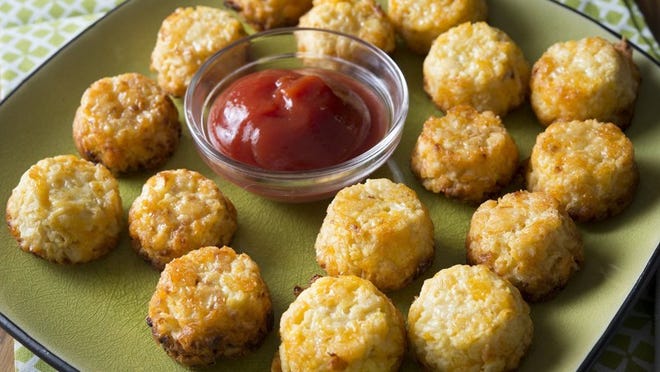 Crispy Cauliflower Bites have the satisfying crunch of tater tots but are easy on the waistline. (Tammy Ljungblad/Kansas City Star/TNS)