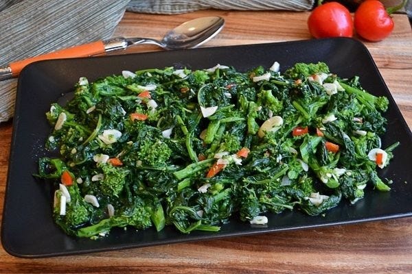 Broccoli rabe makes great roasted side