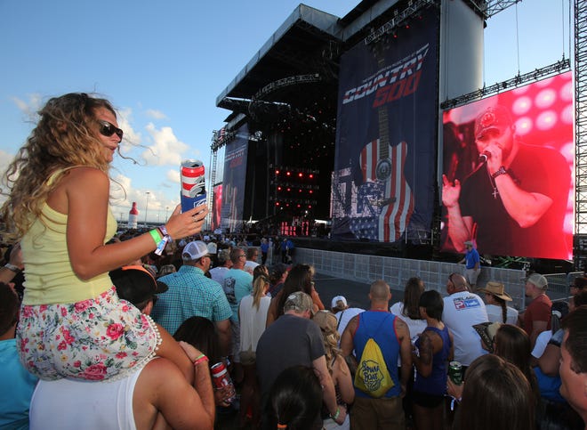 The Country 500, a three-day music fest held on Memorial Day weekend, will return to Daytona International Speedway on May 25, 26 and 27, 2018. [News-Journal/Nigel Cook]
