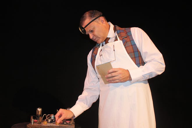 Tony Boothby plays a doctor who invents the vibrator in Sarah Ruhl's dramatic comedy "In the Next Room (or the Vibrator Play)" Backstage at the Players. [Photo provided by The Players]