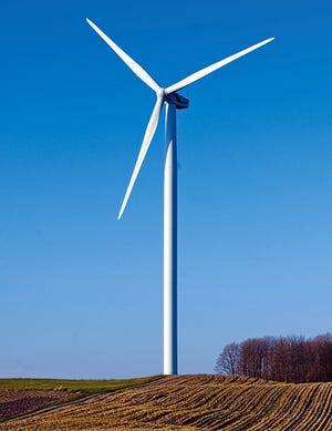 Typical DTE wind turbine