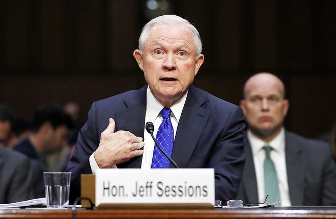Attorney General Jeff Sessions testifies before the Senate Judiciary Committee on Capitol Hill in Washington Wednesday. [CAROLYN KASTER/ASSOCIATED PRESS]