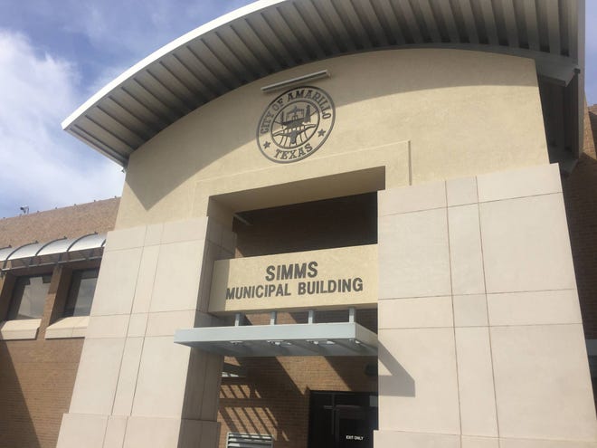 The Amarillo City Council in 2014 voted to name the Simms Municipal Building for former councilman Jim Simms, who died that year. The city is holding a meeting on Monday where city staff will present possible ordinances for re-naming city-owned buildings and streets. (Amarillo Globe-News / Robert Stein)