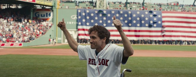 In "Stronger," Jake Gyllenhaal plays Jeff Bauman, who lost both his legs in the Boston Marathon bombing in 2013. [Courtesy of Lionsgate and Roadside Attractions]