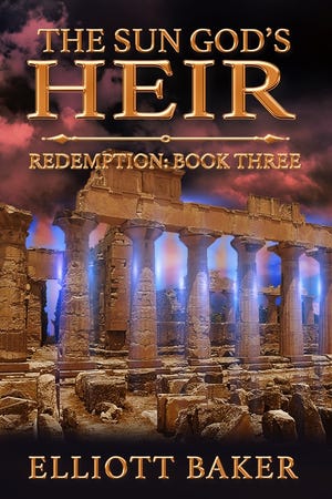 The Sun God's Heir is the third book in a trilogy by Durham authro Elliott Baker. [Courtesy Image]