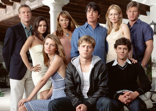 The first-season cast of "The O.C." in a promo shot released before the start of the series in 2003. [CONTRIBUTED PHOTO]