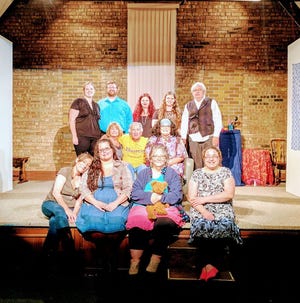 Pictured front, from the left are the thespians from the upcoming Many Lights Theater production of An Evening of One Acts, Debi Lind, Melissa Walker, Tammy Hamilton Weaver, Laticia Georgie.
Middle: Rochelle Liebman, Bob Gork and Michelle Florea.
Back: Christina Traylor, Kyle Traylor, Katie Auxier, Marlana White and Larry Eskridge.