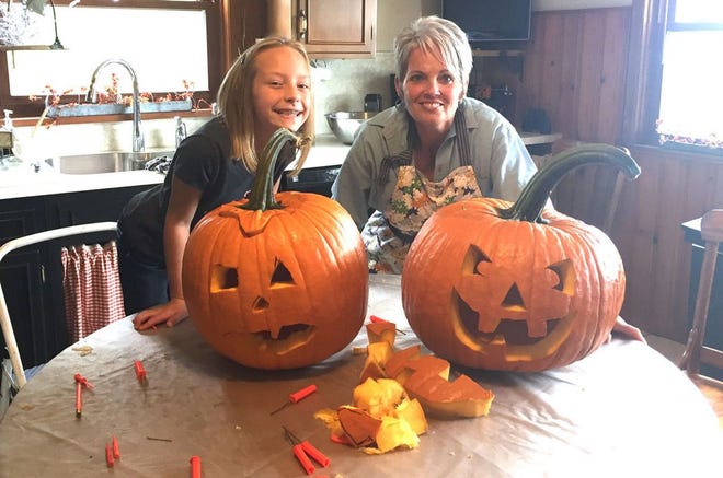 Carving out a few memories with my granddaughter. Jack-o-lantern tip: Spray your pumpkin with bleach to keep fungus at bay. In addition to Halloween preparation, check your list of fall to-do’s.