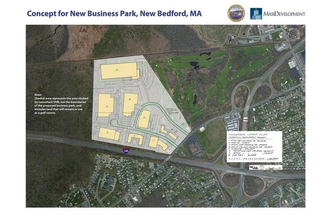 The city and MassDevelopment plan to convert a 100-acre section of the golf course into a 1.3 million-square-foot commercial site that could create at least 1,000 jobs. [COURTESY PHOTO]