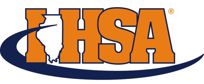 Illinois High School Association logo.