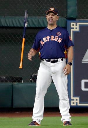 The Red Sox announced Sunday that Astros bench coach Alex Cora has been hired to be their new manager. [AP Photo/David J. Phillip]