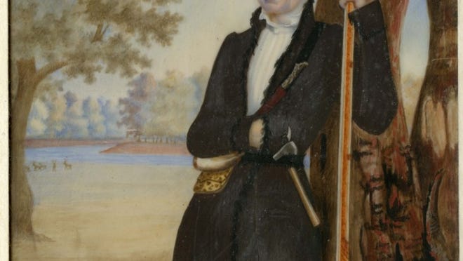 Portrait of Stephen F. Austin at the Briscoe Center for American History.
