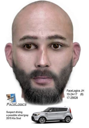 This is a composite sketch of the man deputies said sexually a woman in Orange City on Oct. 14. [Volusia County Sheriff's Office]