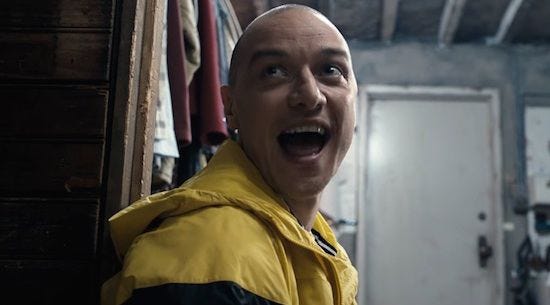James McAvoy stars as a man with multiple personal disorder in M. Night Shyamalan's "Split." He'll reprise the role in "Glass" which is filming in Allentown.