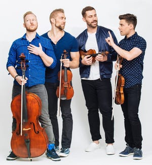 Well-String, a string quartet fusing pop and classical music, will perform Thursday at the State Theatre, Easton. [PHOTO PROVIDED]