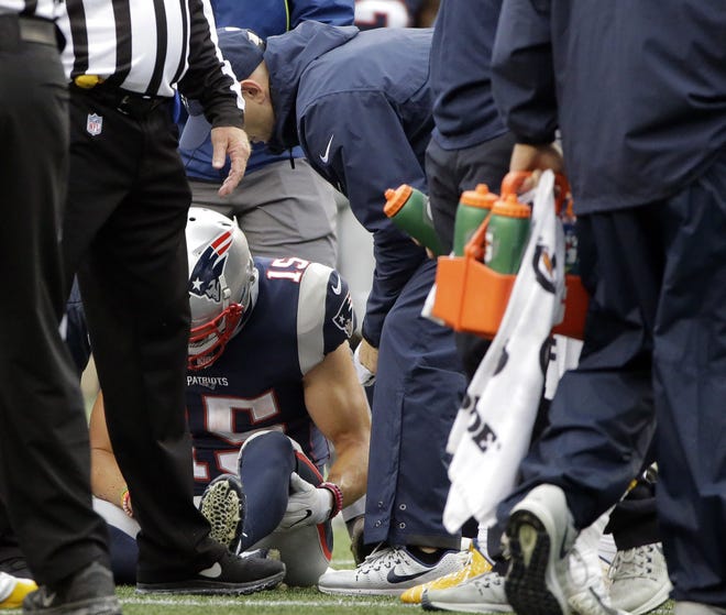According to a report, the Patriots got some good news on Chris Hogan’s right arm injury on Tuesday. The injury will not require surgery, only rest. 
[Steven Senne/AP]
