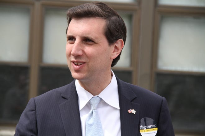 "A lot of schools are borderline unsafe," General Treasurer Seth Magaziner said in reviewing the state's options for paying for repairs called for in a recent school facilities study. [The Providence Journal, file / Sandor Bodo]