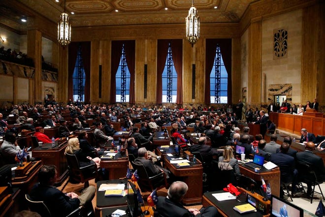 The Louisiana Legislature in session earlier this year at the state Capitol.