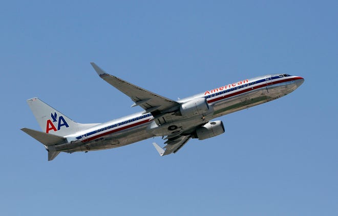 An American Airlines aircraft takes off [AP PHOTO]