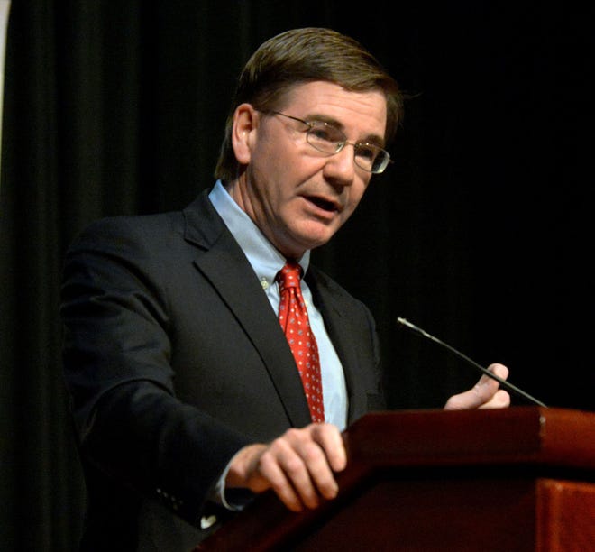 Republican U.S. Rep. Keith Rothfus on Wednesday saw President Donald Trump sign his resolution blocking a rule that would have allowed consumers to sue banks. [BCT file]