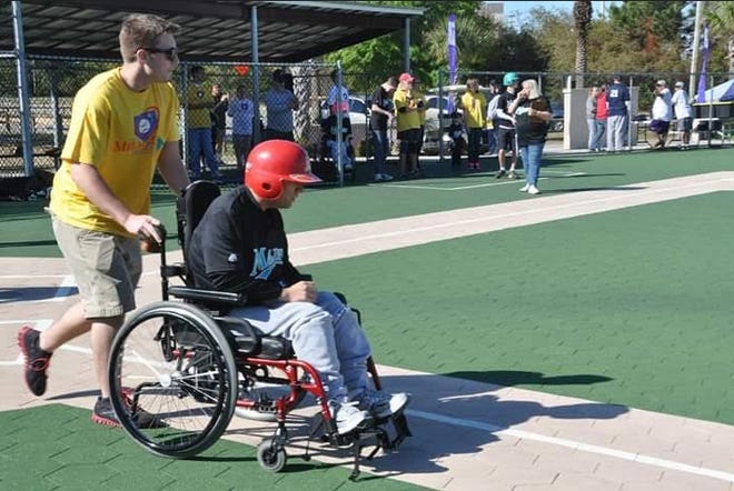 The Emerald Coast Rotary Club regularly hosts Miracle League softball games for people with special needs. [SPECIAL TO THE NEWS HERALD]