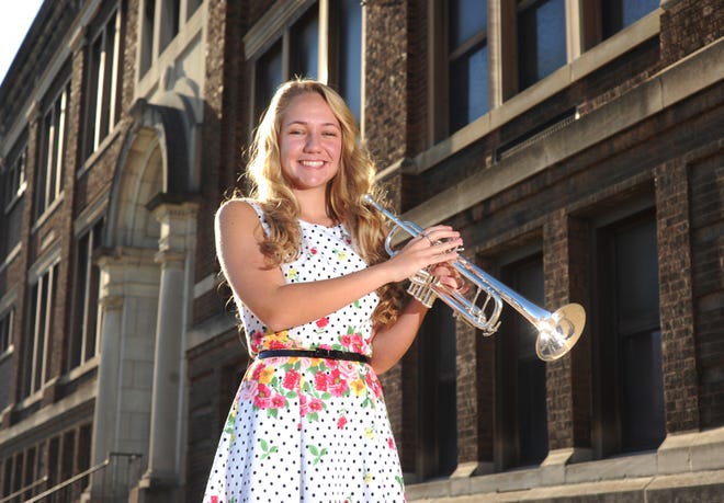 TIMES-REPORTER PAT BURK

Dover High School senior Ashley Dickey has been invited to perform with the Great American Marching Band in Macy's Thanksgiving Day Parade for a second time.