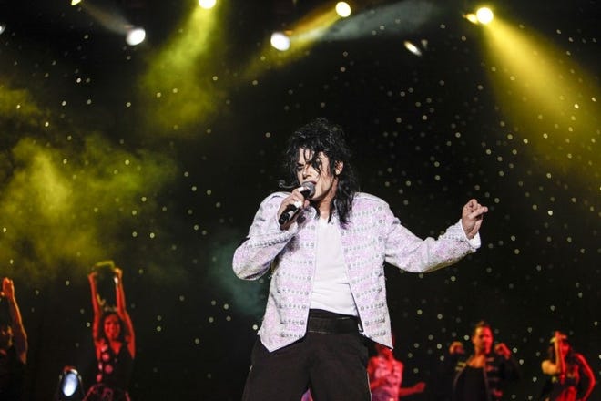 Michael Firestone stars in "I Am King: The Michael Jackson Experience," making its live debut Sunday at The Strand in Zelienople. [I Am King: The Michael Jackson Experience]