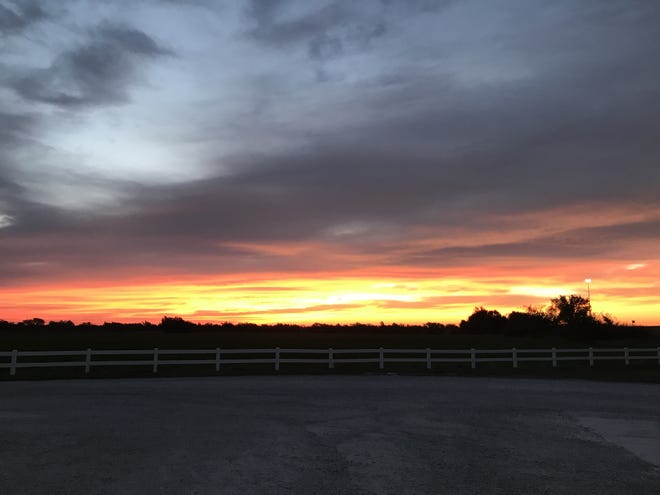 A Kansas sunset. [Courtesy Kathryn Robinson]