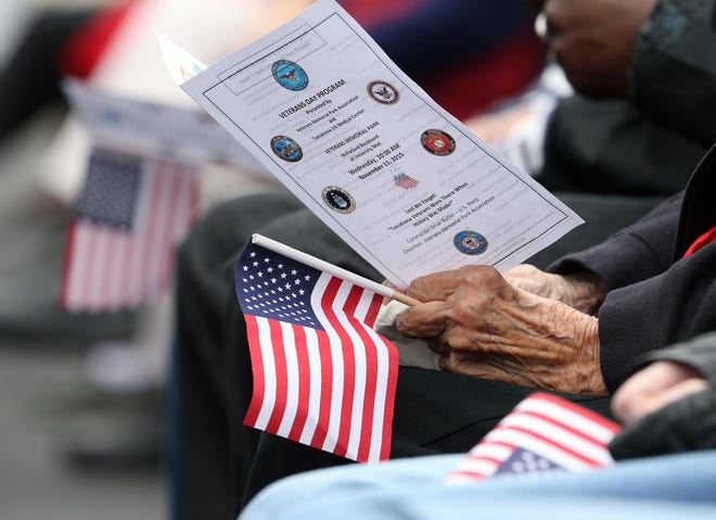 Veterans and community members gather for the annual Veterans Day Program presented by the Veterans Memorial Park Association and Tuscaloosa Veterans Affairs Medical Center at Veterans Memorial Park on Nov. 11, 2015. [Staff file photo]