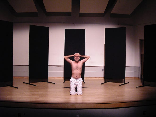 Stephen Miles, artistic director of New Music New College, will perform the piece “?Corporel” bare-chested in the group’s program called “Dis/Embodied.” [Courtesy photo]