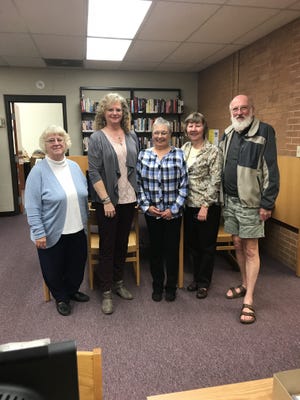 Jacquie Humphrey photo



Theresa Love (left), treasurer; Diane Cole, administrator; Penny Marshall, Susan Cook and Bill Titley, board members, have their picture taken at the Bowerston Public Library.