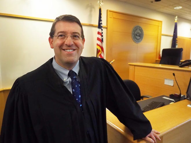 Rockingham Superior Court Judge David Anderson heads the county’s veterans treatment court in Rockingham Superior Court. [Rich Beauchesne/Seacoastonline]