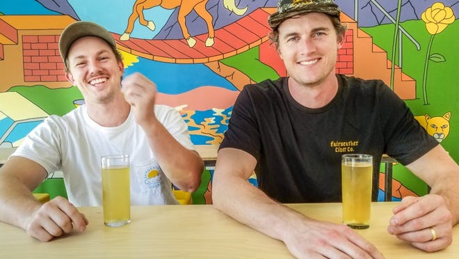John Staples, right, and Michael Gostomski White are opening Fairweather Cider in North Austin and will launch the Common first, a dry, easy-drinking cider.