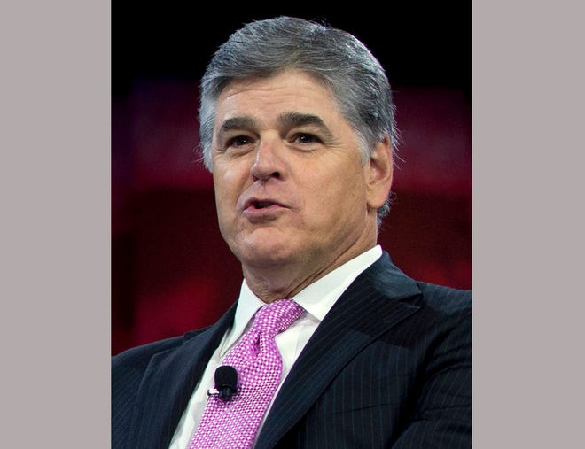 In this March 4, 2016 file photo, Sean Hannity of Fox News appears at the Conservative Political Action Conference (CPAC) in National Harbor, Md. Hannity has put Republican U.S. Senate candidate Roy Moore on notice: explain “inconsistencies” in his response to allegations of child molestation or exit the Alabama race. Hannity, on his show Tuesday, Nov. 14, 2017, gave Moore 24 hours. “We deserve answers _ consistent answers _ and truth,” he said. (AP Photo/Carolyn Kaster, File)