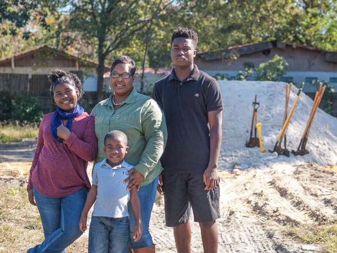The Butler family will work on its new four-bedroom, two-bath home and move in about May. [KRISTY SMITH/THE NEWS HERALD]