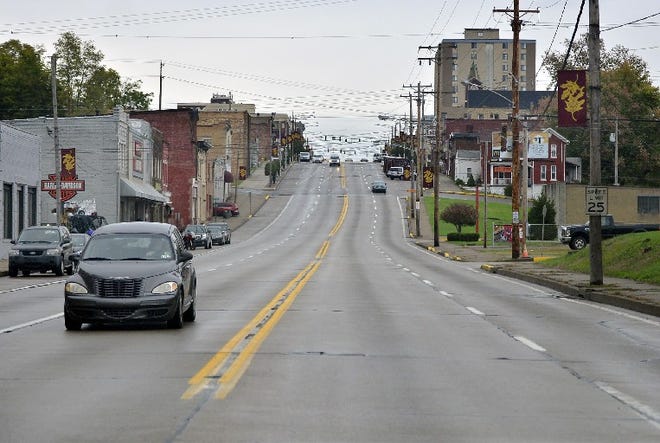 There were 79 crashes on Seventh Avenue in Beaver Falls in a five-year period. City officials are asking PennDOT to take measures to curb the problem. [Lucy Schaly/BCT staff]