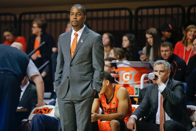 OSU coach Mike Boynton will be in familiar surroundings for the Legends Classic, back home in Brooklyn. [PHOTO BY IAN MAULE, TULSA WORLD]