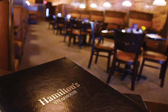 COZY AND WELCOMING — Hamilton’s Steakhouse in downtown Asheboro recently opened in a completely renovated space. (Paul Church / The Courier-Tribune)