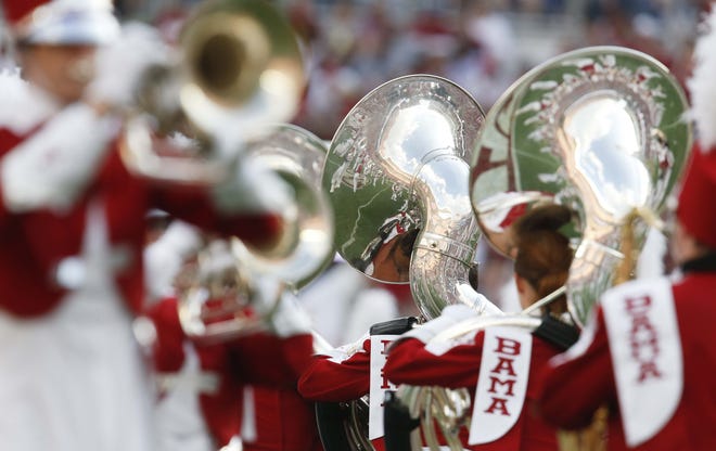 The Million Dollar Band performs the pregame show before the Crimson Tide played Colorado State Saturday, Sept. 16, 2017 in Bryant-Denny Stadium. [Staff Photo/Gary Cosby Jr.]