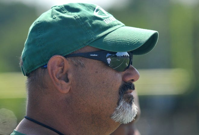 Football coach John Rosnick has been at the helm in Pemberton for 16 years. [CARL KOSOLA / PHOTOJOURNALIST]