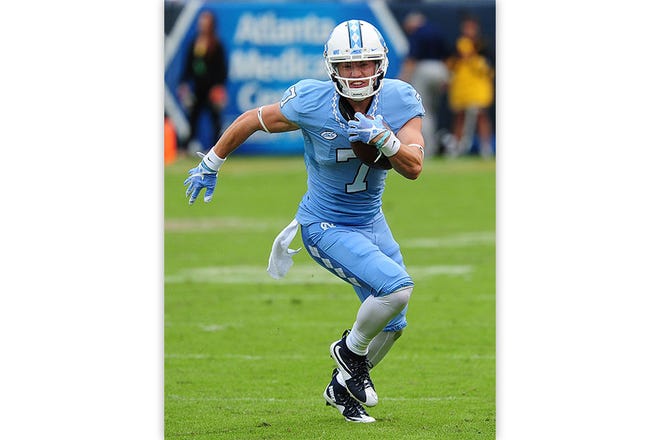 RETURNS EARLY — Although he was expected to miss the rest of the season, UNC's Austin Proehl played last week.
