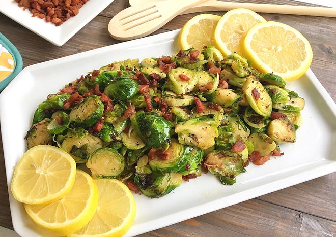Make sure you have plenty of Brussels sprouts because this easy dish will go fast. Crispy pancetta gives Brussels sprouts life in this simple recipe, which is finished with a squeeze of lemon. [Durrell Hambley/Submitted]