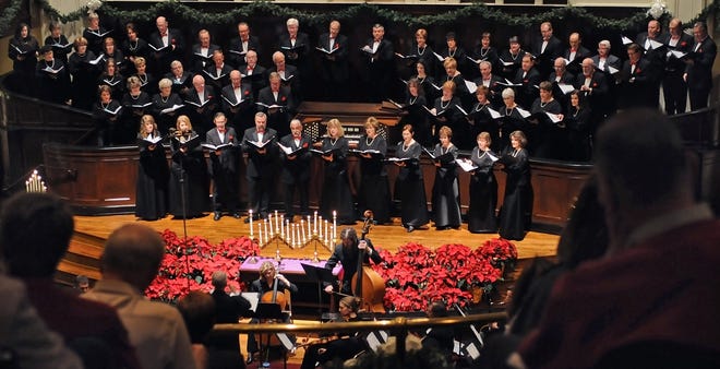 The Fort Smith Chorale will perform its "How Great Our Joy" Chistmas concert at 7:30 p.m. Nov. 30 at First United Methodist Church, 200 N. 15th St. The all-ages event features songs such as "The Little Drummer Boy," "Away in a Manger," "Ding, Dong Merrily on High," "Alleluia, Sing Our Praises to the Lord," "Winter Wonderland of Snow" and more. [TIMES RECORD FILE PHOTO]