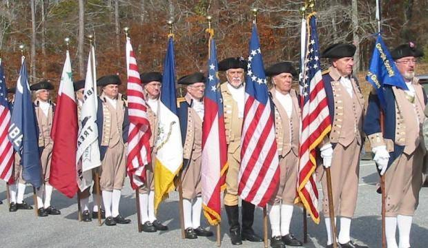 A scene from a previous ceremony honoring Patriots who fought in the Revolutionary War battle at Vann’s Creek. (Contributed photo)