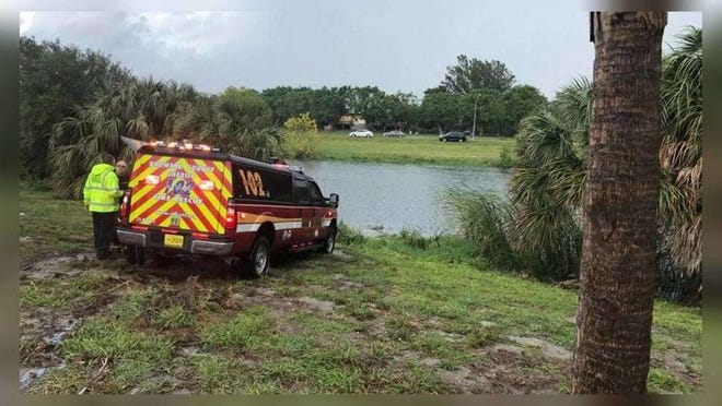 A West Palm Beach-area man is one of two people who died Thanksgiving Day when their car drove into a retention pond in Broward County, just south of Boca Raton, authorities said. (Broward County Sheriff’s Office)