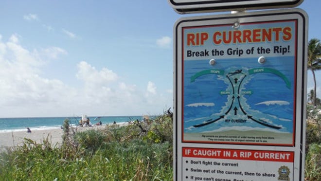 The chance of rip currents remains elevated throughout the week.