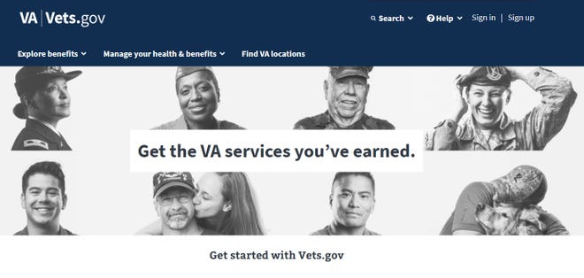 The vets.gov website.